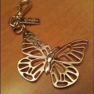 Jessica Simpson Gold Butterfly Keychain